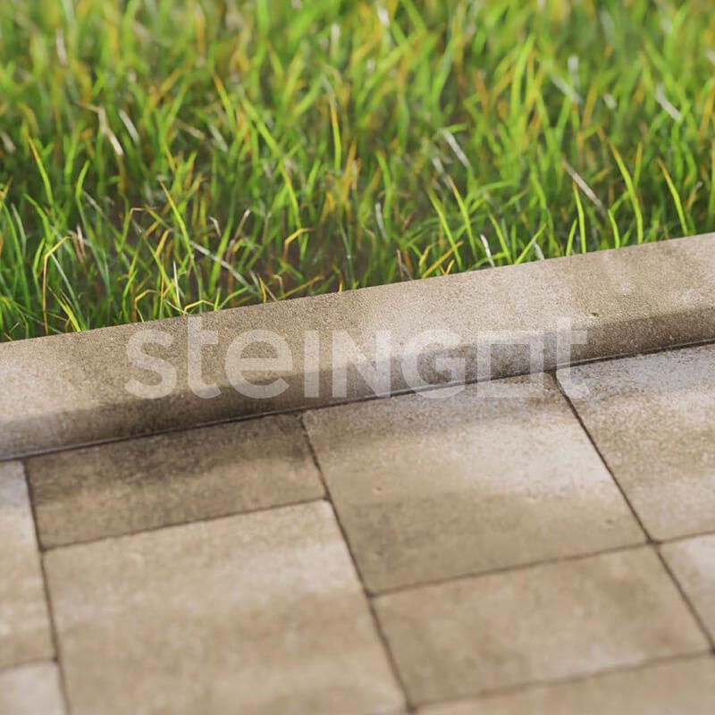 бордюр садовый steingot бр 100.20.8 color mix травертин картинка 2