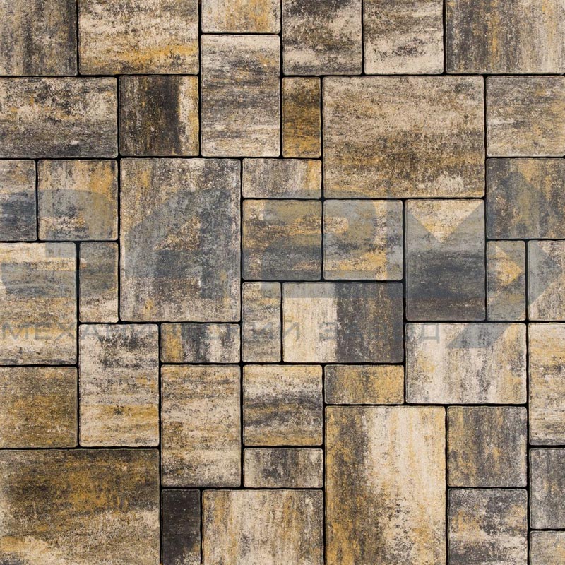 тротуарная плитка бавария color mix байкал h=60 мм картинка 3