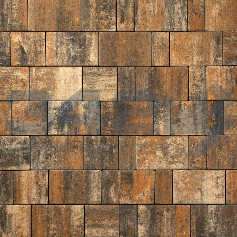 тротуарная плитка новый город color mix карелия h=60 мм картинка 3